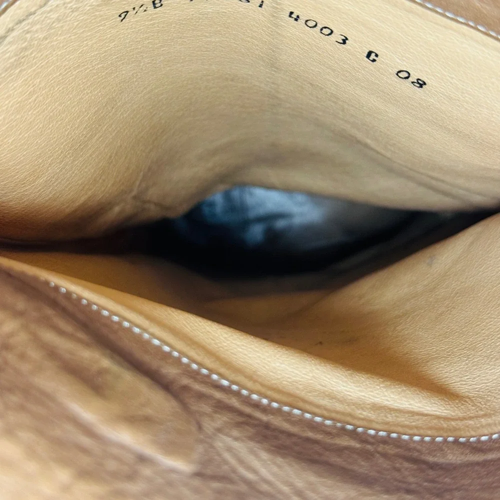 Frye Paige‎ Tall Riding Boots Women's 9.5B Tan Leather Classic Equestrian Chic